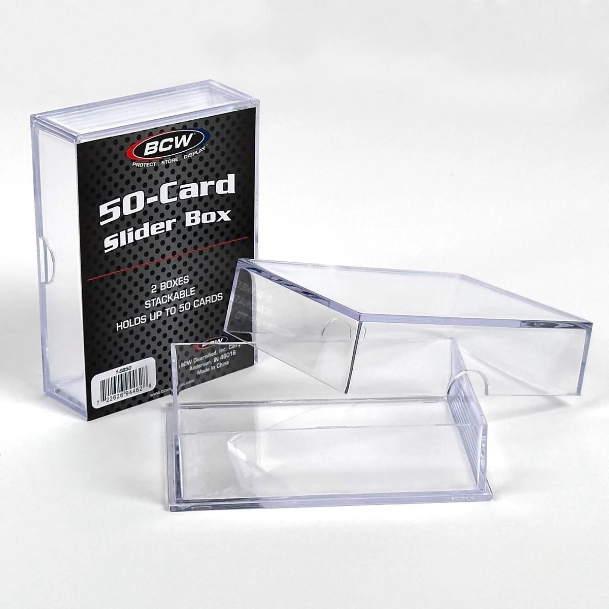 BCW 50 Count Slider 2 Boxes Stackable