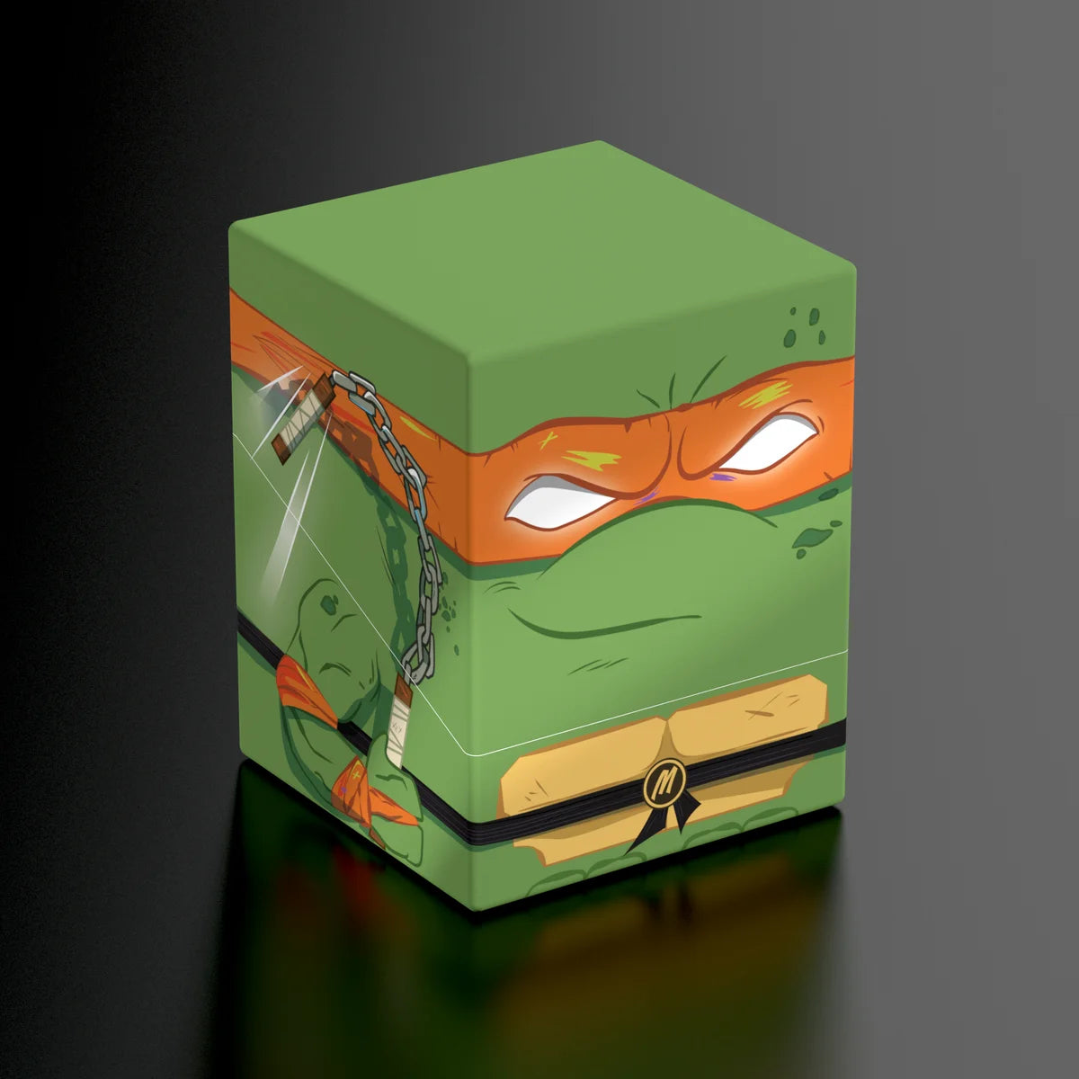 TMNT Squaroes Action Mode Michelangelo 100+ Deck Box