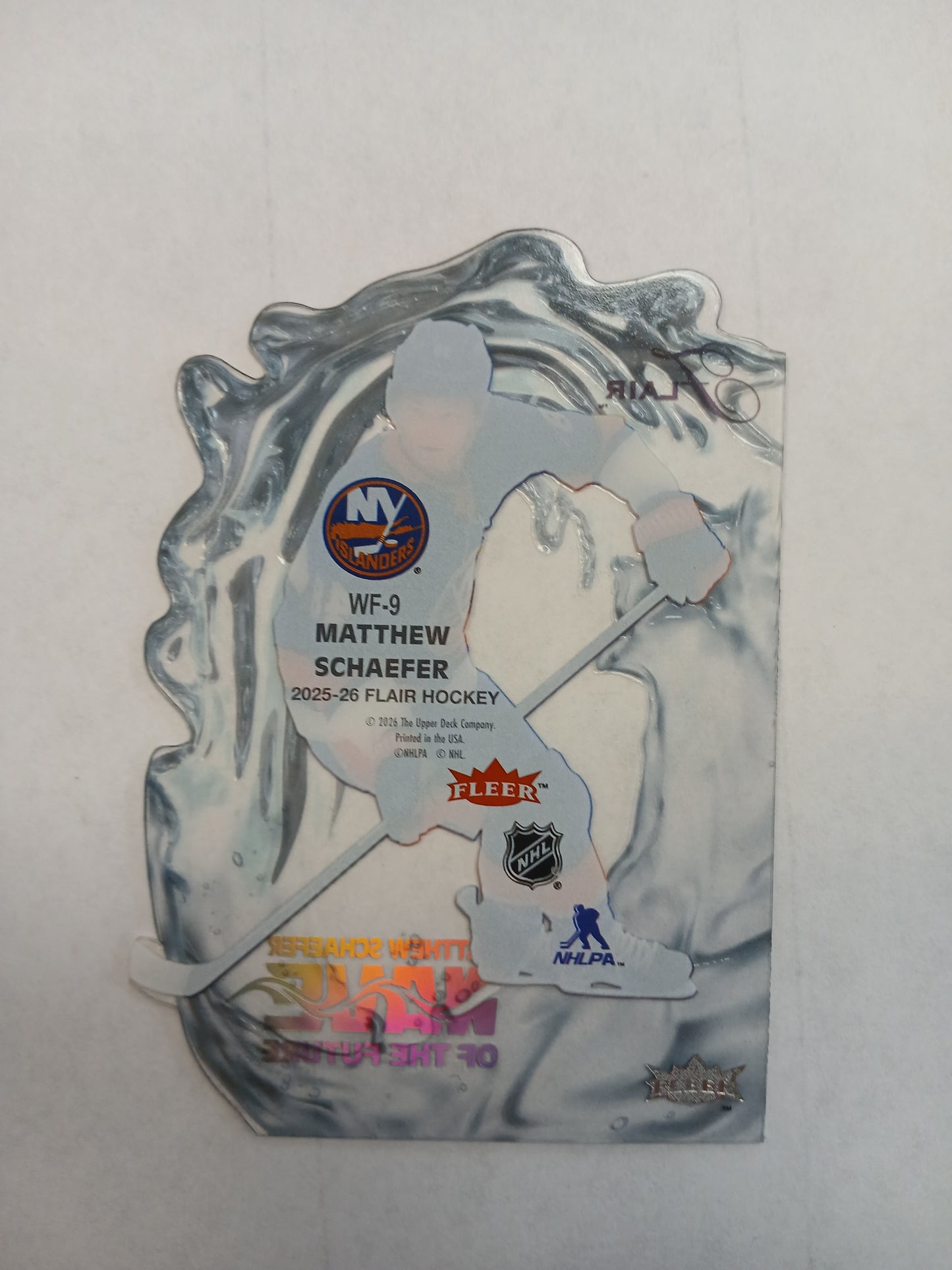 2025 Flair Matthew Schaefer Wave of the Future Acetate Die Cut SSP
