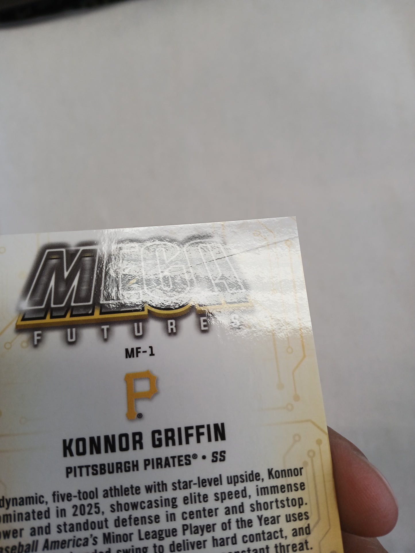 2026 Bowman Chrome Konnor Griffin Mega Futures Mojo Refractor Case Hit SSP