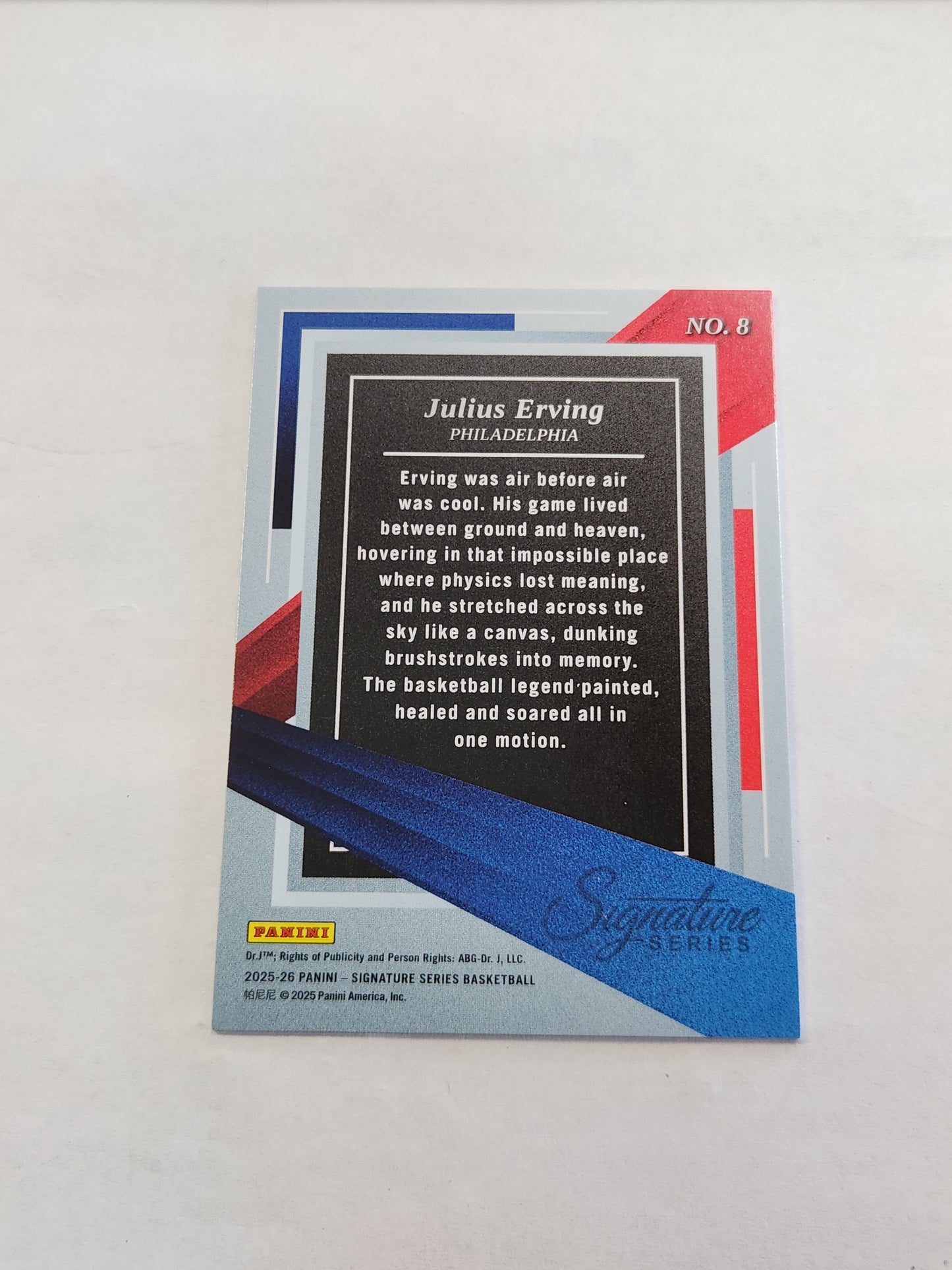2025 Signature Series Julius Erving Profiles Gold #/10