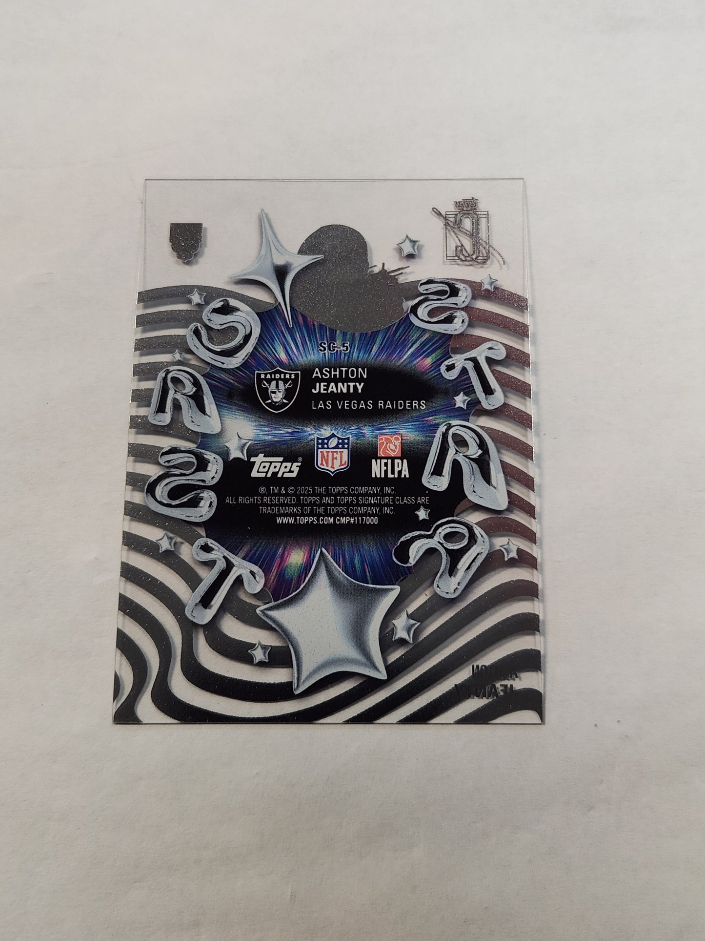 2025 Topps Signature Class Ashton Jeanty Star Cast Rookie Acetate Case Hit SSP