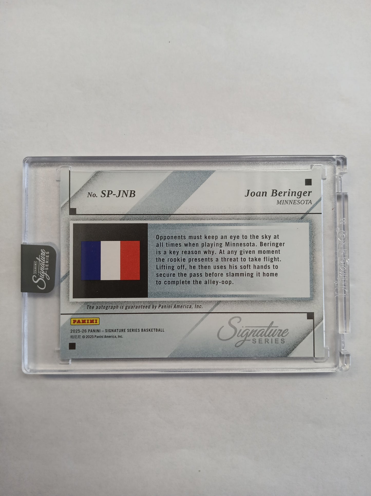 2025 Signature Series Joan Beringer Signature Pride On Card Rookie Auto #/25