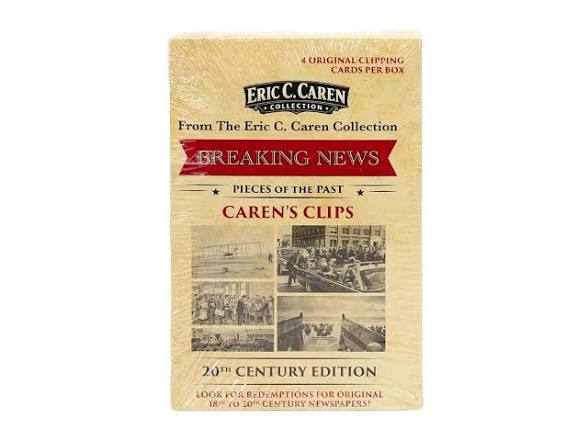 Pieces of the past Eric Caren Breaking News 20th Century Edition Hobby Box