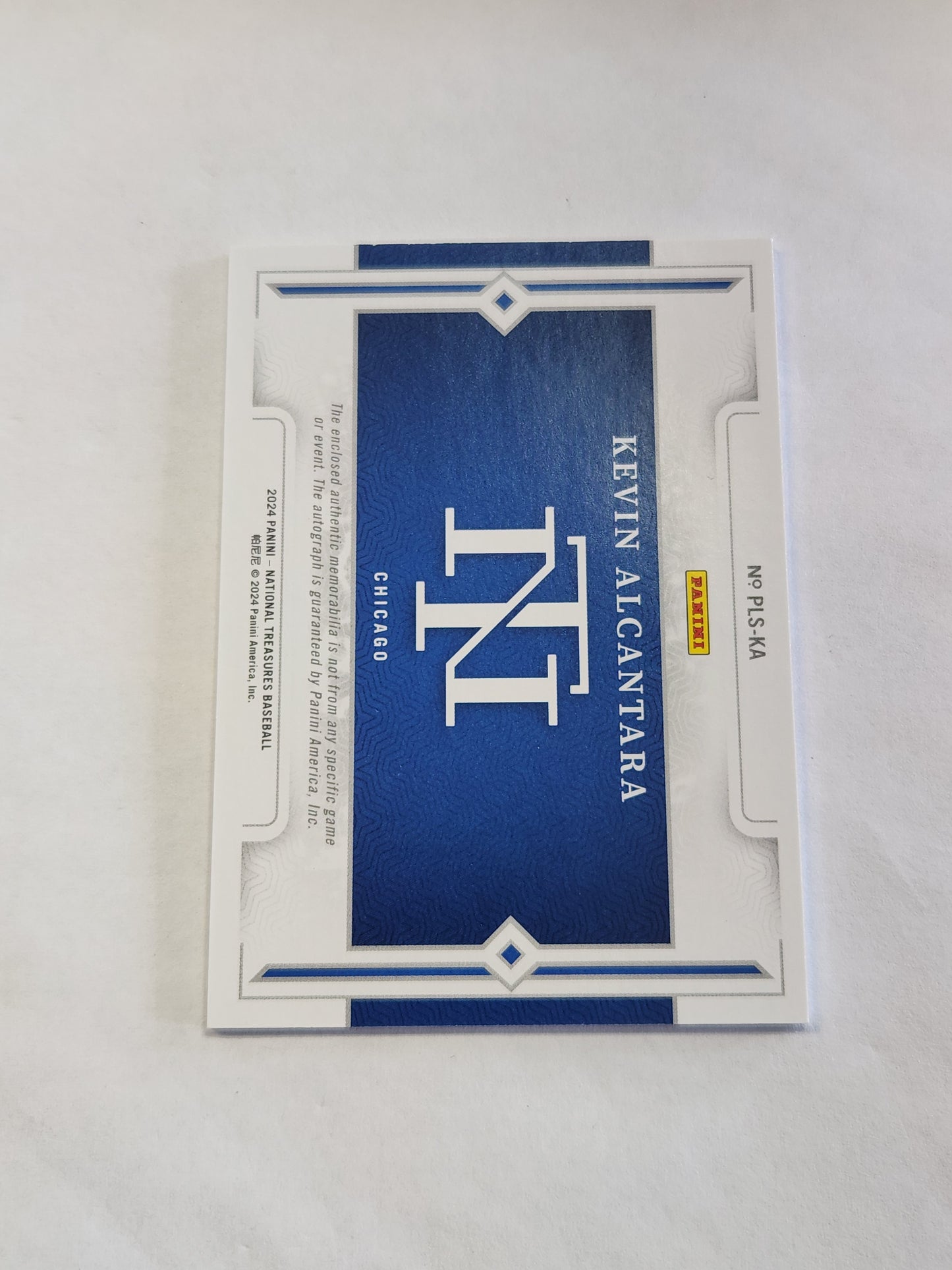 2024 National Treasure Kevin Alcantara Prospect Dual Relic On Card Auto #/49