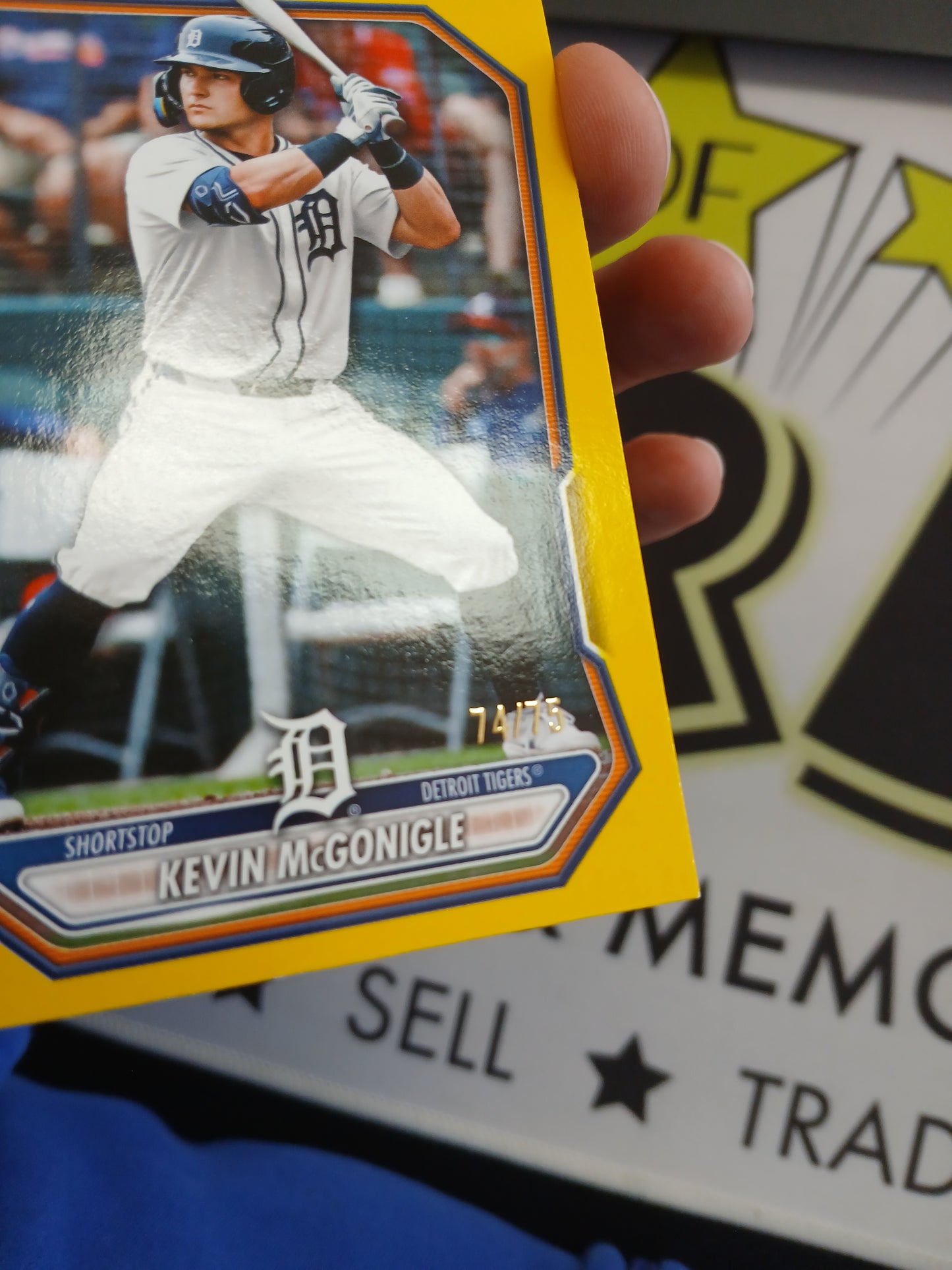 2026 Bowman Kevin McGonigle Yellow #/75