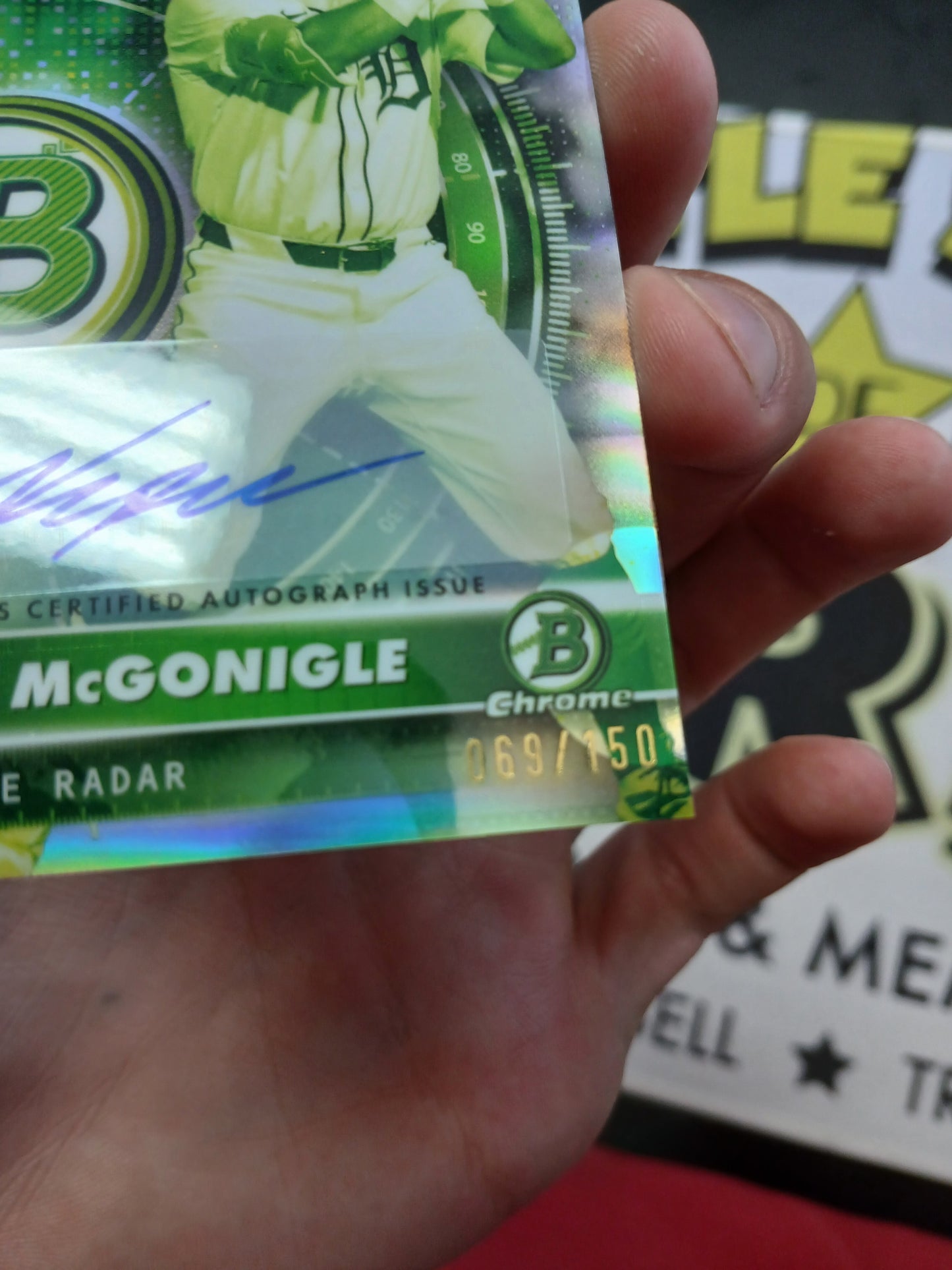 2026 Bowman Chrome Kevin McGonigle Under the Radar Auto Refractor #/150