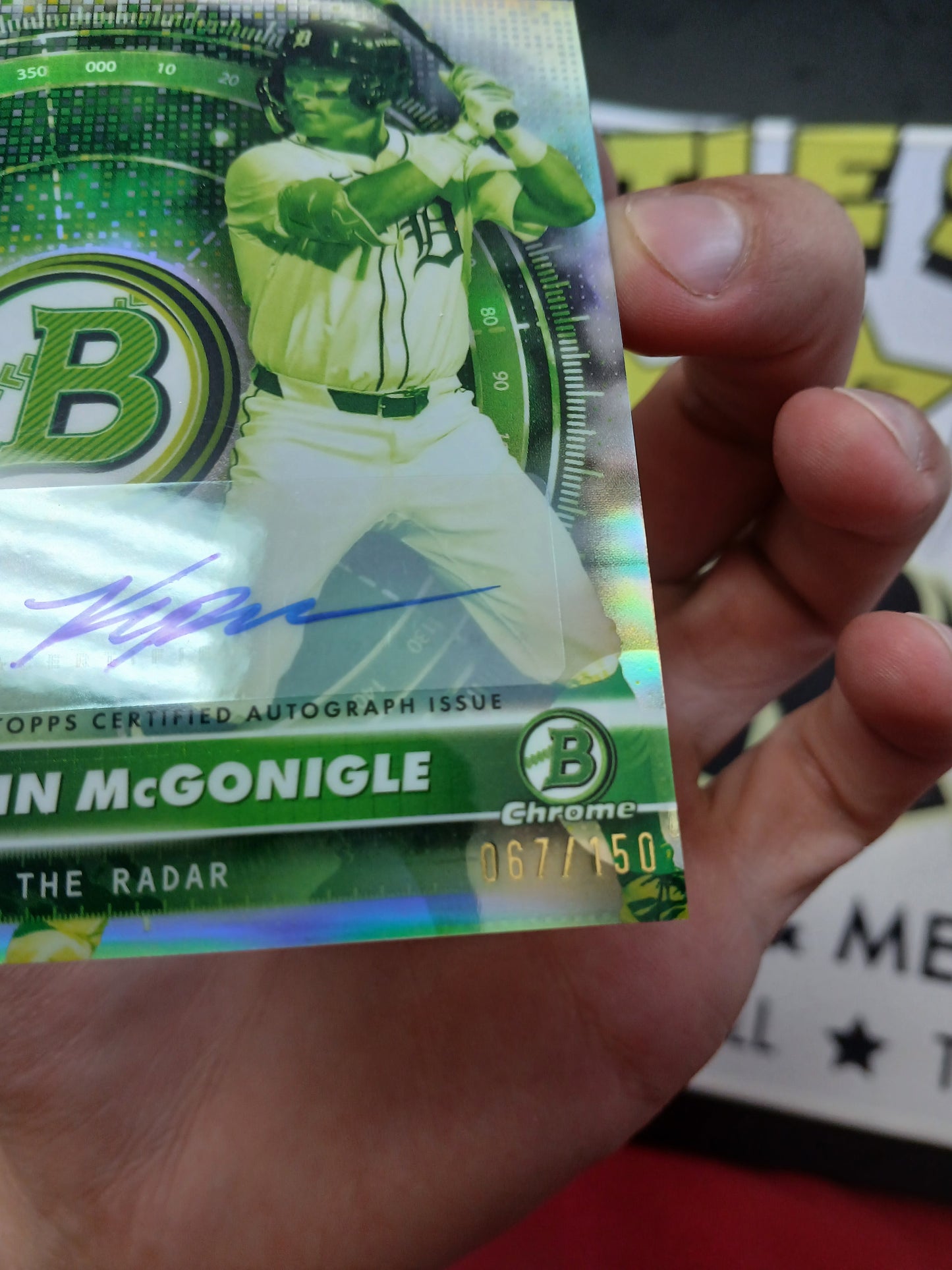 2026 Bowman Chrome Kevin McGonigle Under the Radar Auto Refractor #67/150 67!!