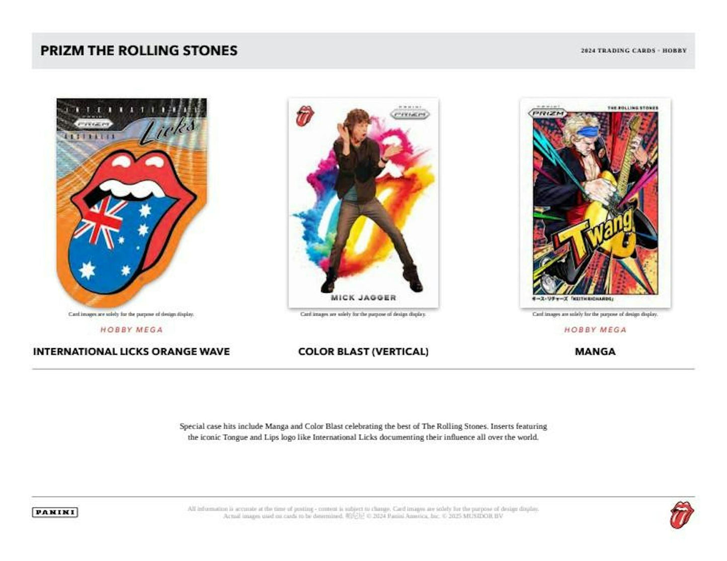 2024 Panini Prizm Rolling Stones Mega Box