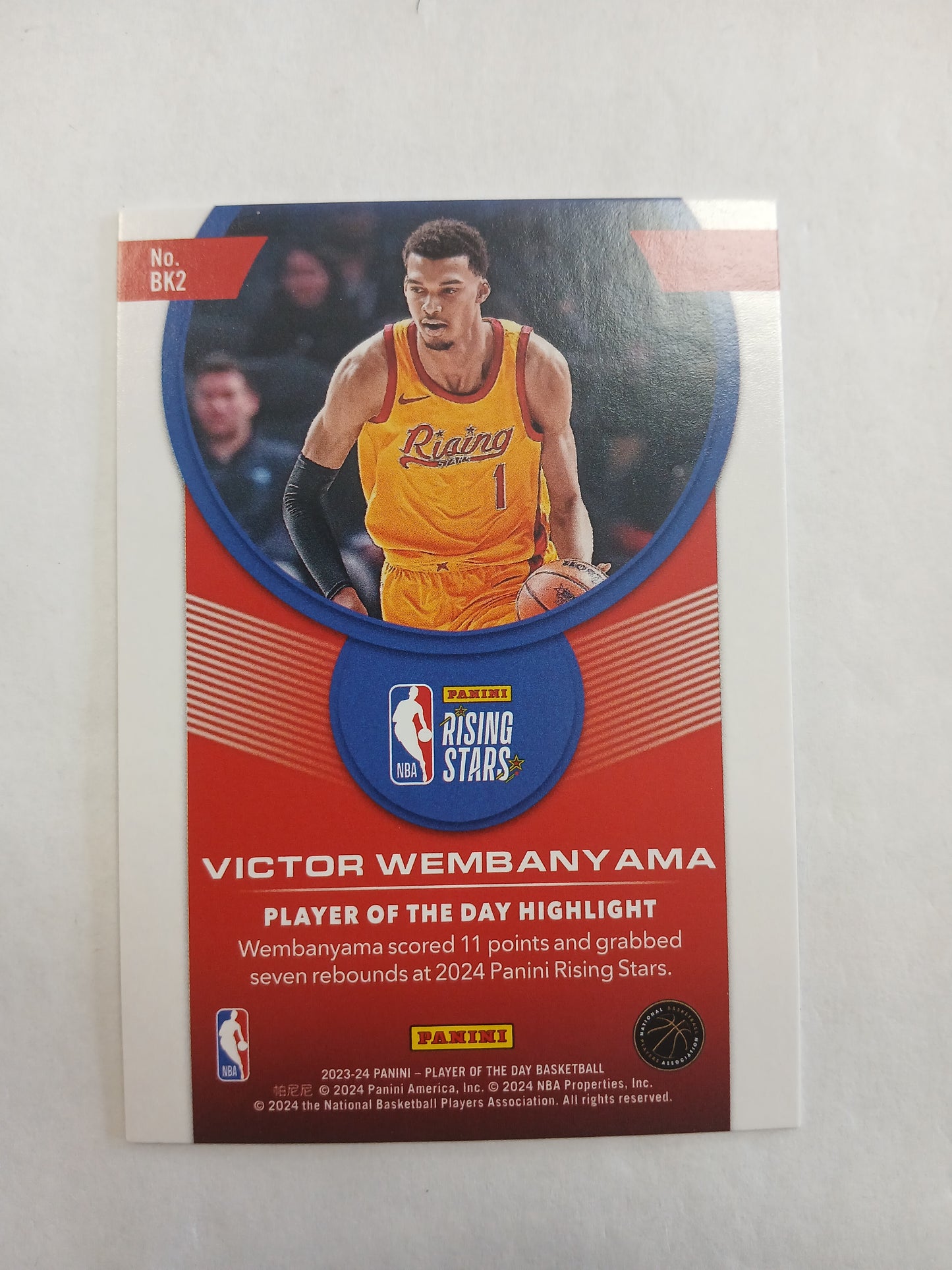 2023 Panini Victor Wembanyama Rising Stars Rookie Foil #/99