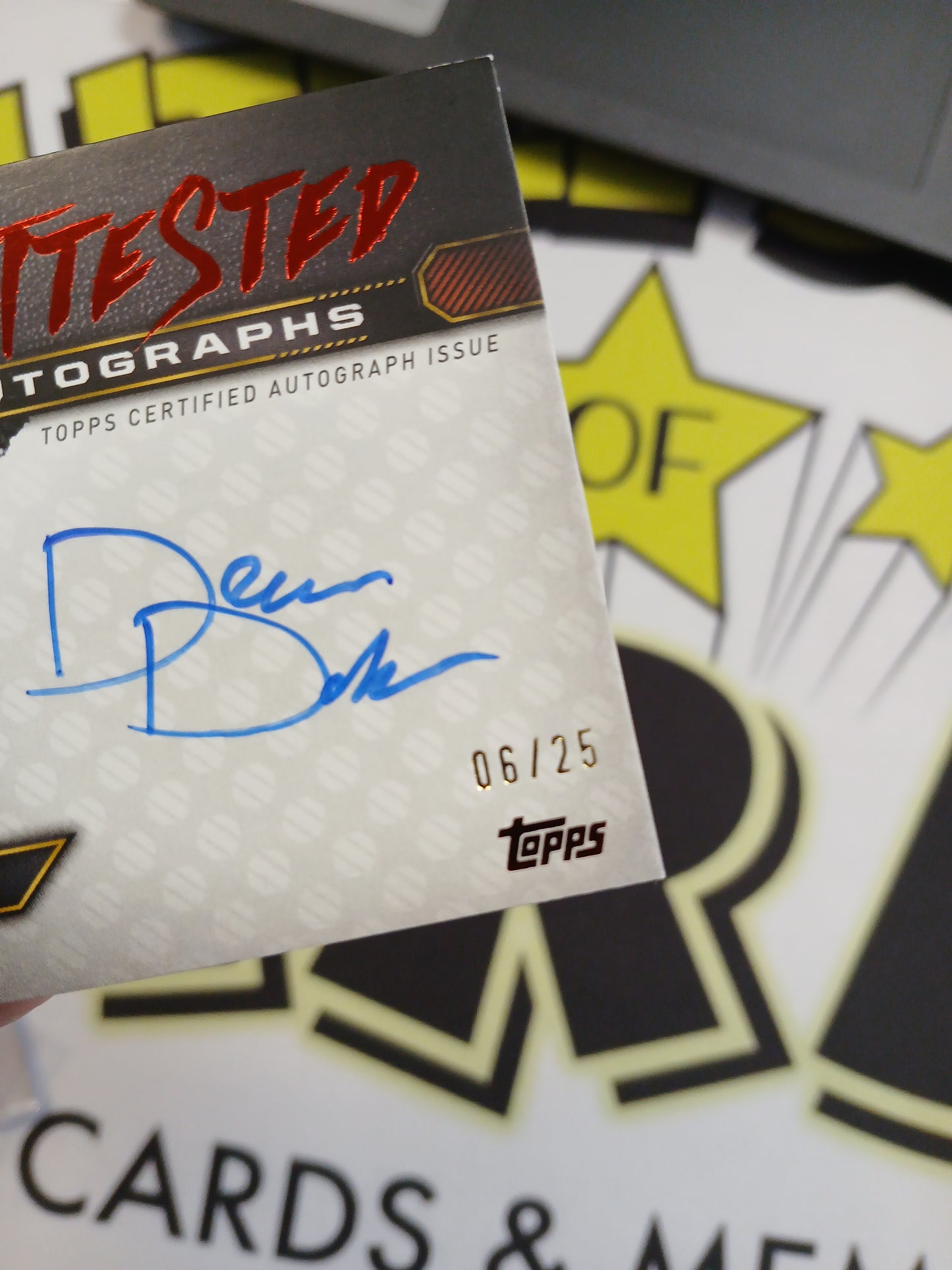 2024 Topps UFC Drew Dober Attested Autographs On Card Auto Red #/25