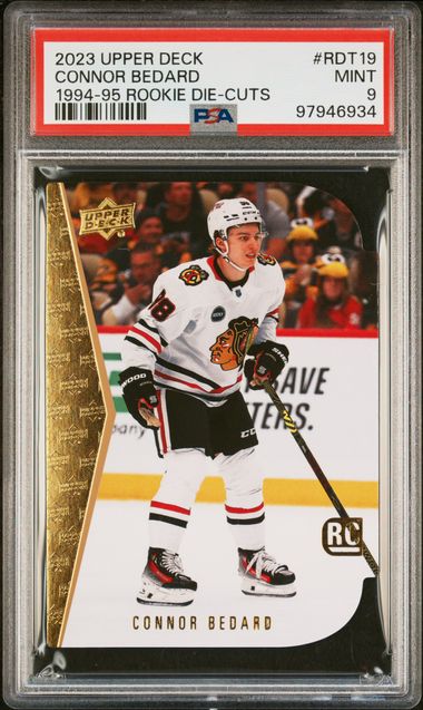 2023 Upper Deck Connor Bedard 1994-95 Rookie Die Cut PSA 9