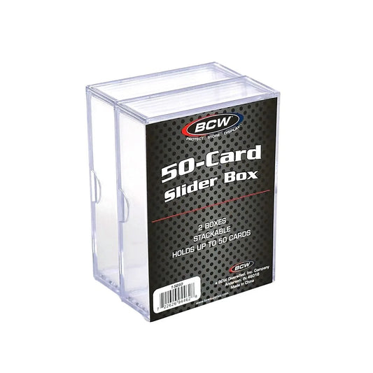 BCW 50 Count Slider 2 Boxes Stackable