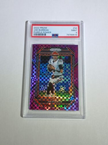 2022 Panini Prizm Joe Burrow Purple Power Prizm /49 PSA 9 Bengals