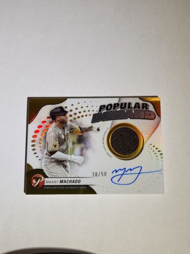 2024 Topps Pristine - Manny Machado Popular Demand Gold Auto /50 - Padres