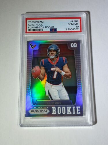 2023 Panini Cj Stroud Flashback Rookie #pfr2 Psa 10 Texans