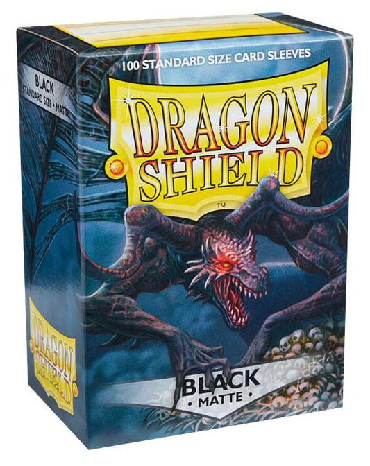 Dragon Shield Standard Size Sleeves Black Matte 100CT #11002