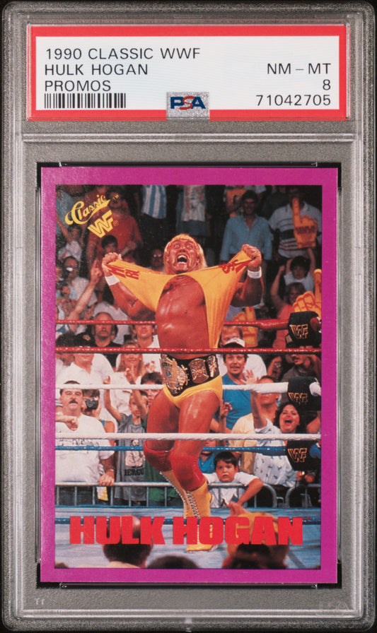 1990 Classic WWF Promos Hulk Hogan Promos PSA 8 Vintage WWE Card