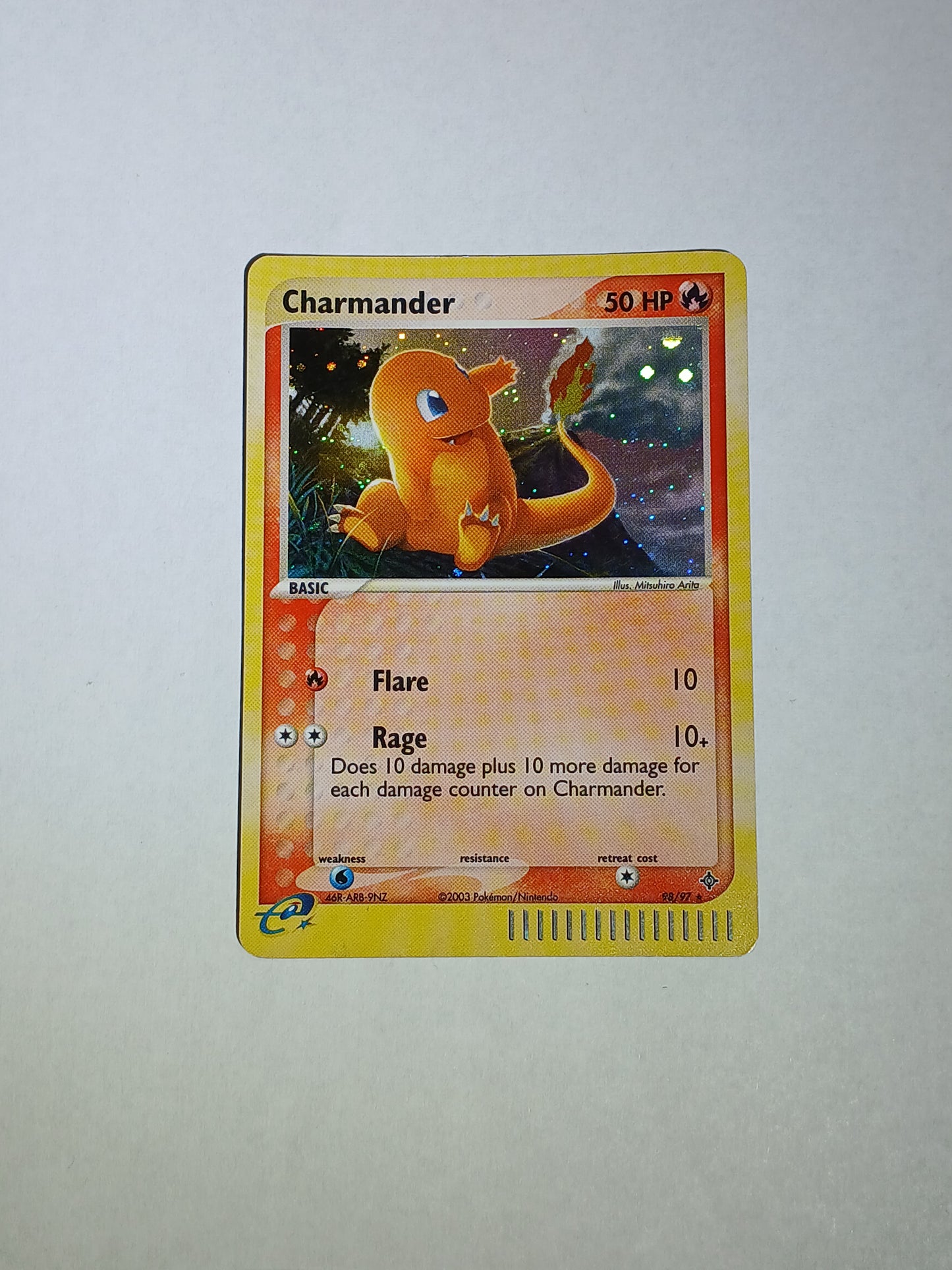 Charmander 98/97 Holo Dragon Pokémon Tcg Card