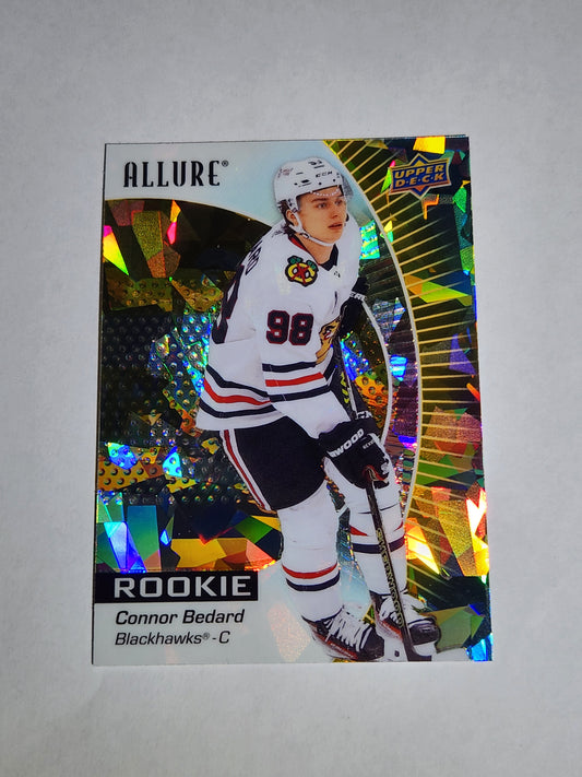 2023-24 Upper Deck Allure Connor Bedard #102 Yellow Taxi SP Blackhawks