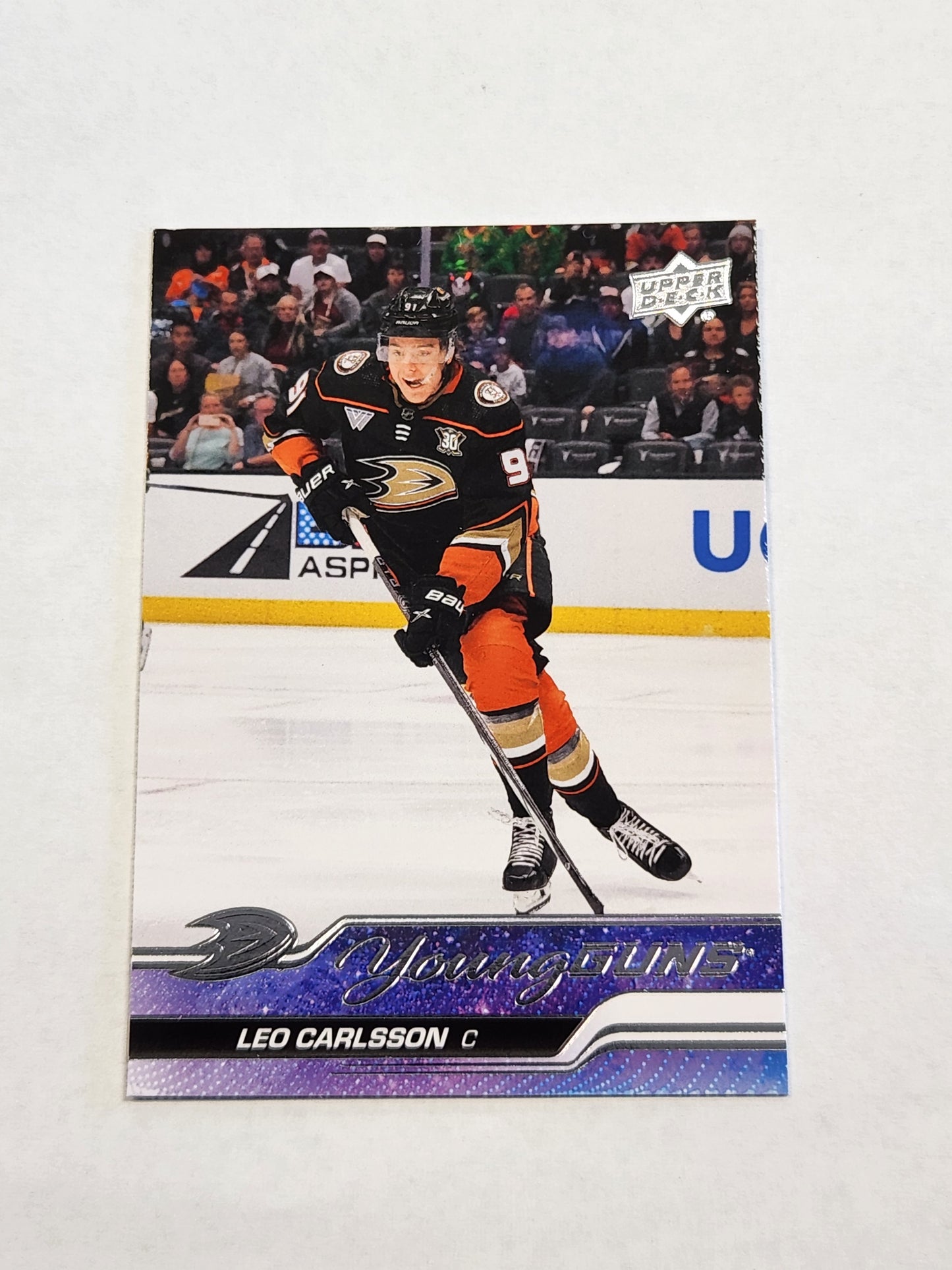 2023-24 Upper Deck Series 2 Leo Carlsson Young Guns #468 Anaheim