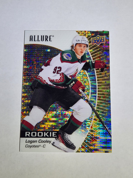 2023-24 Upper Deck Allure Logan Cooley Gold Glitter Bomb # /199