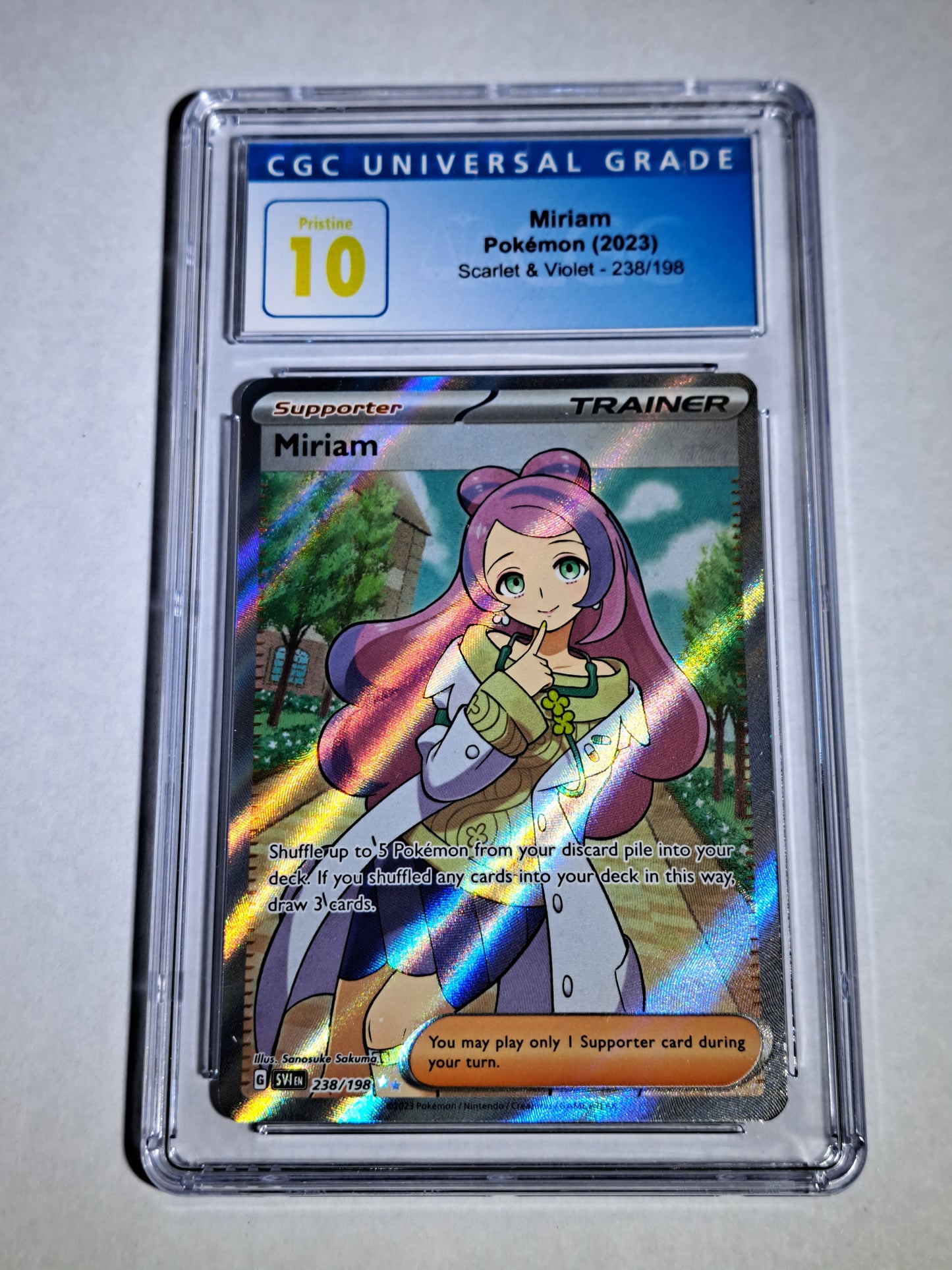 Miriam 238/198 SVI Full Art Trainer CGC 10 Pokemon Tcg