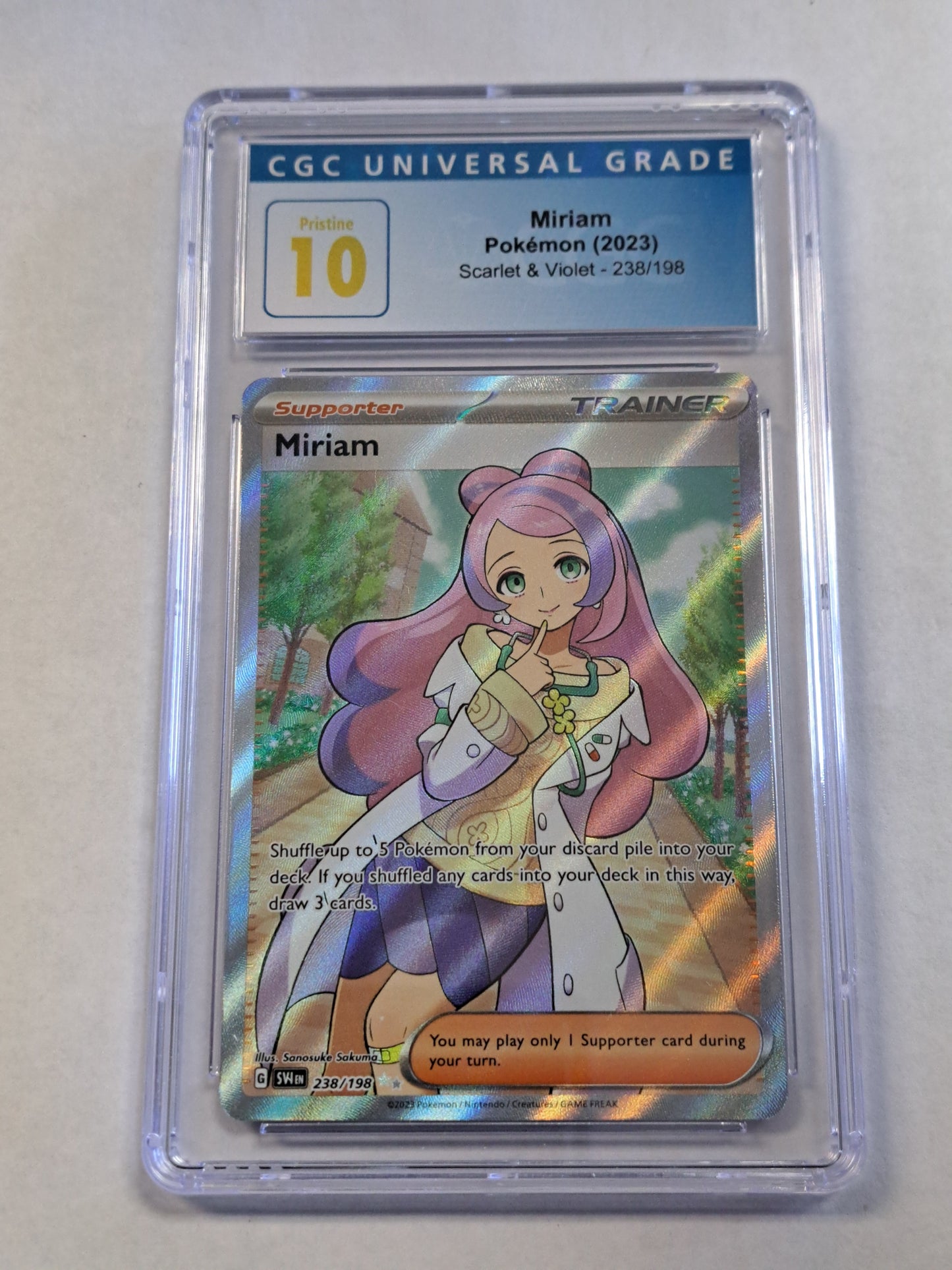 Miriam 238/198 SVI Full Art Trainer CGC 10 Pokemon Tcg