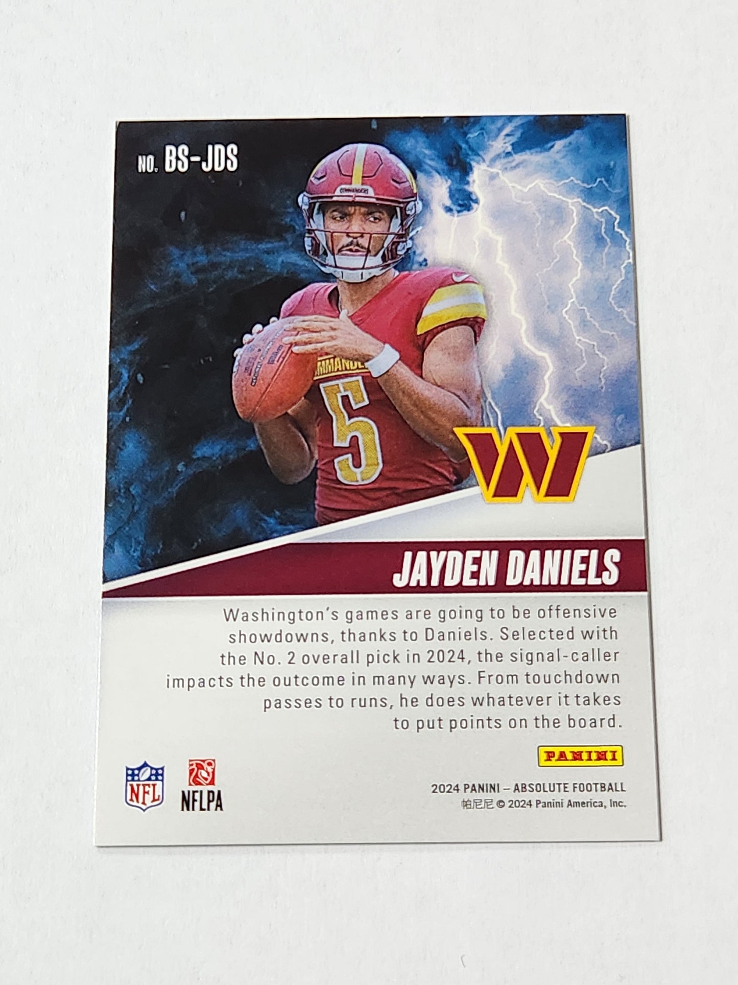 2024 Panini Absolute Jayden Daniels RC By Storm /50 BS-JDS