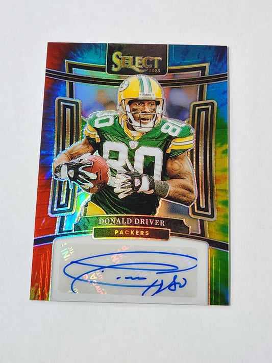 2023 Panini Select Donald Driver Tie-Dye auto /25 SIG-DDR SSP