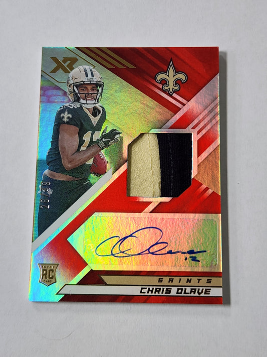 2022 XR Chris Olave Rookie Patch Auto /49 RSA-CO