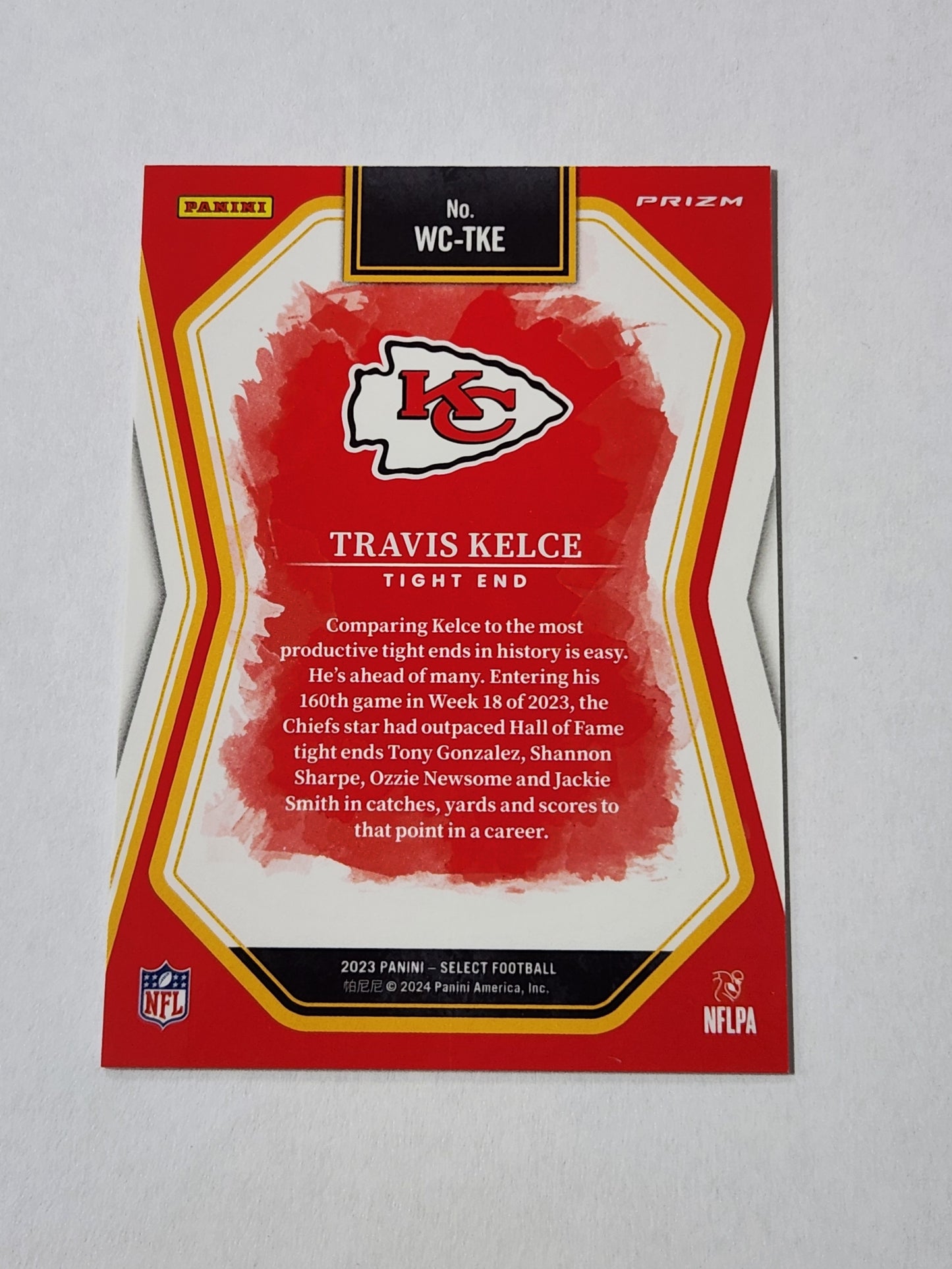 2023 Select Travis Kelce Watercolors WC-TKE SP Chiefs