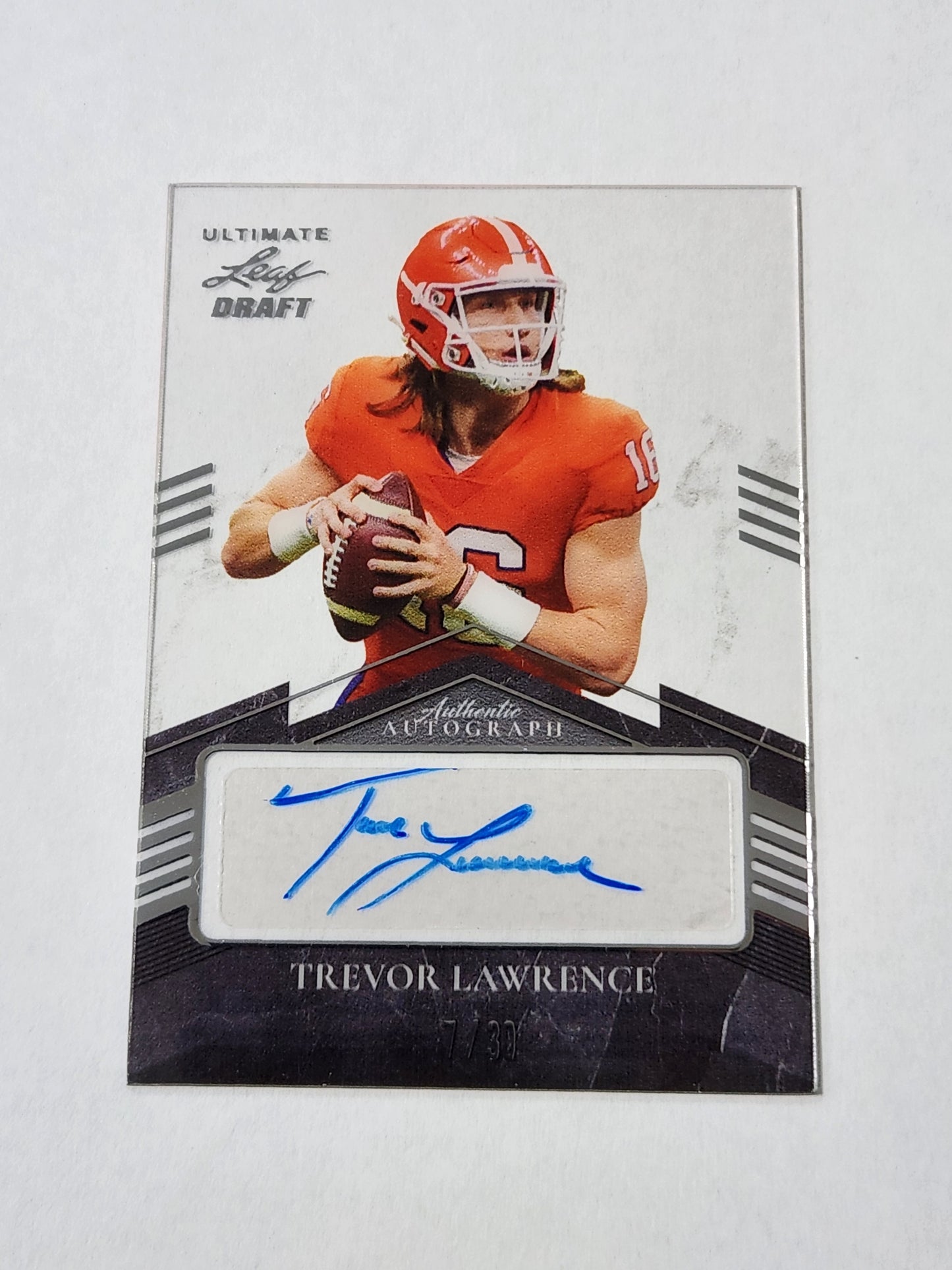 2021 Leaf Draft Trevor Lawrence auto /30 CA-TL1