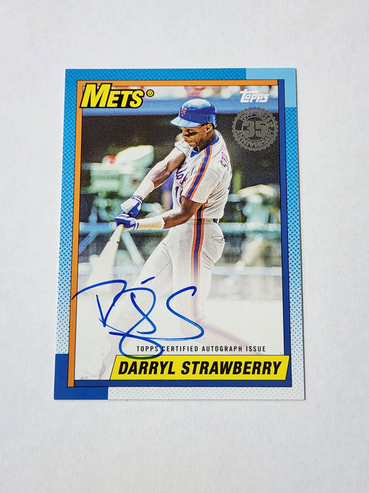 2024 Topps 1990 Retro Darryl Strawberry Auto 90au-ds