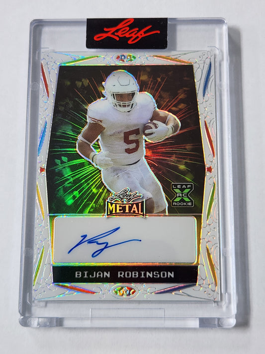 2023 Leaf Metal Ebay Bijan Robinson Rookie auto 3/4 EA-BR1