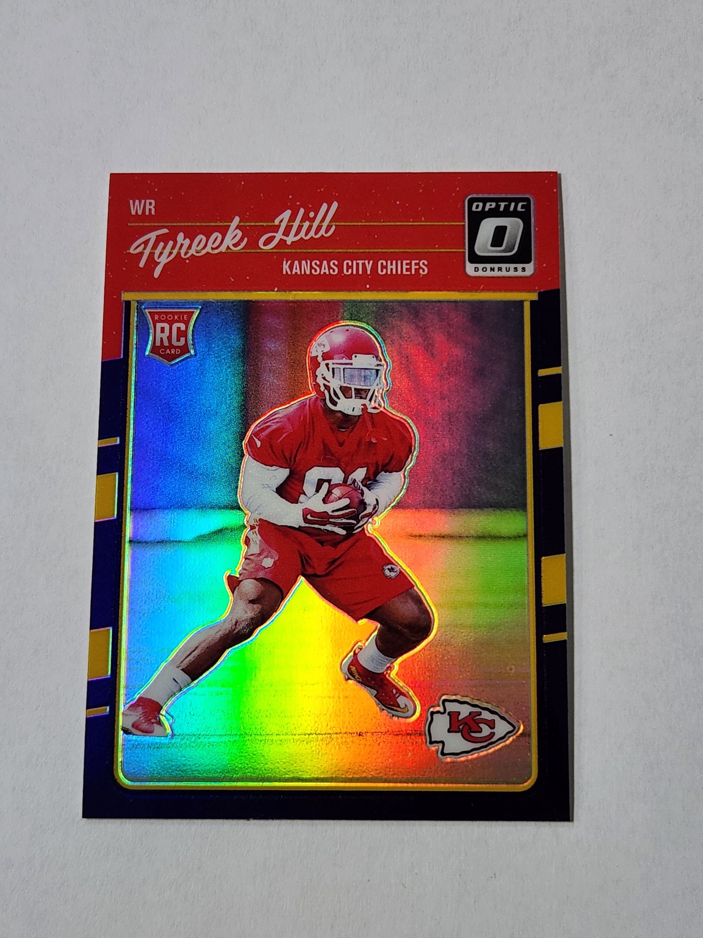 2016 Optic Tyreek Hill Rookie Purple Holo No. 117