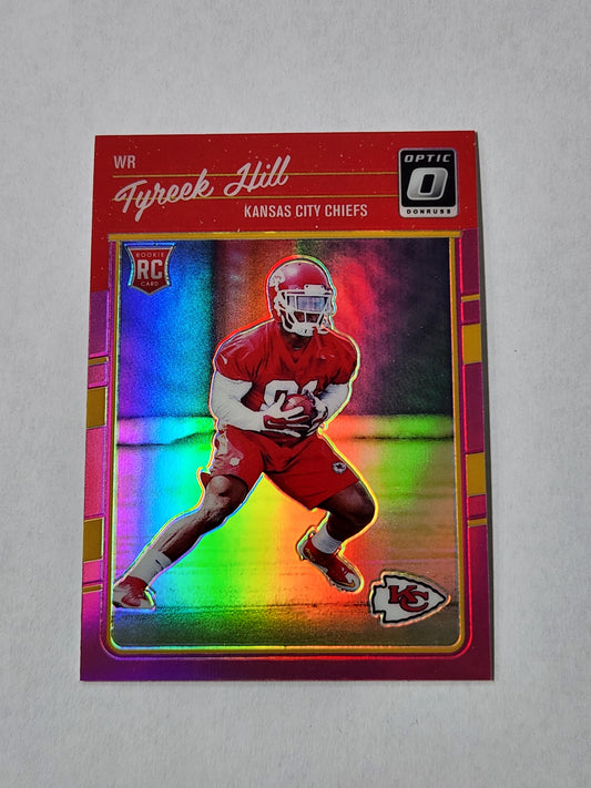 2016 Optic Tyreek Hill Rookie Pink Holo No. 117