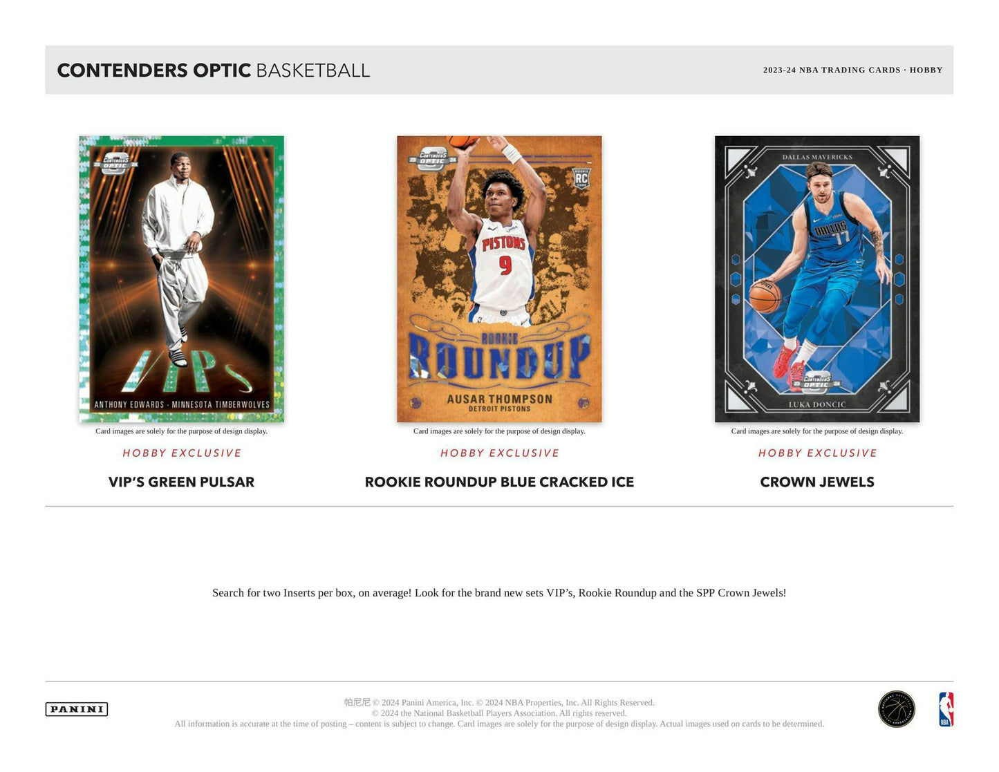 2023-24 Panini Contenders Optic Basketball Hobby Box