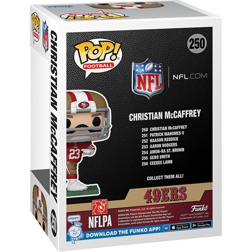 Funko Pop Football Christian McCaffrey 250 49ers