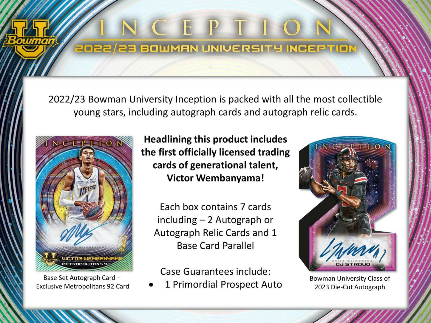 2022-23 Bowman U Inception Hobby Box