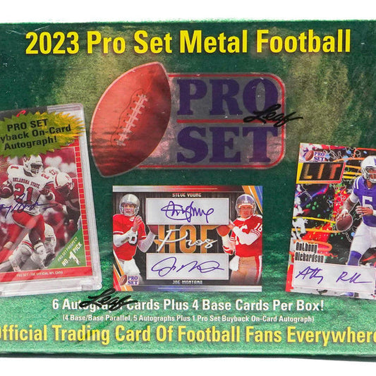 Leaf 2023 Pro Set Metal Football (1) Hobby Box