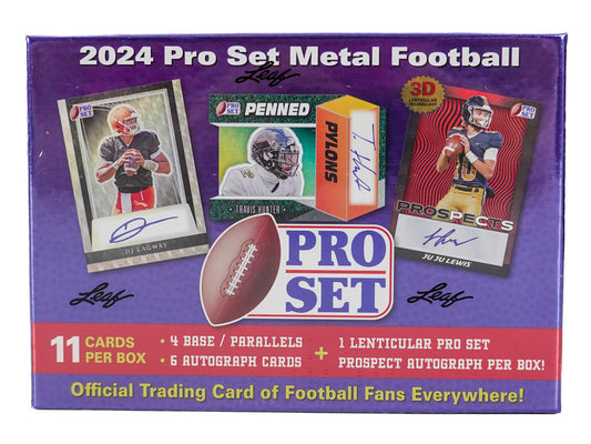 Leaf 2024 Pro Set Metal Football (1) Hobby Box