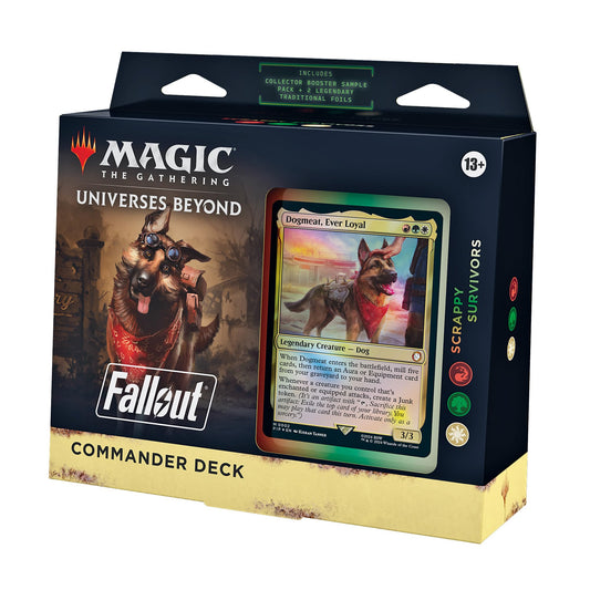 Magic The Gathering TCG Fallout Commander Deck Scrappy Survivors Sealed Box