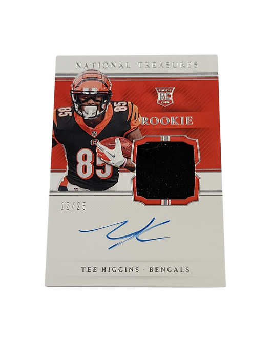 2020 National Treasures Tee Higgins RGS-TH Auto # 12/25