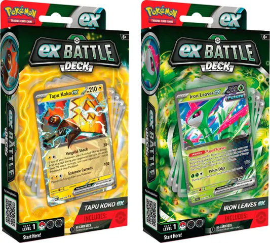 Pokemon Tapu Koko ex/Iron Leaves Ex Battle Deck Box