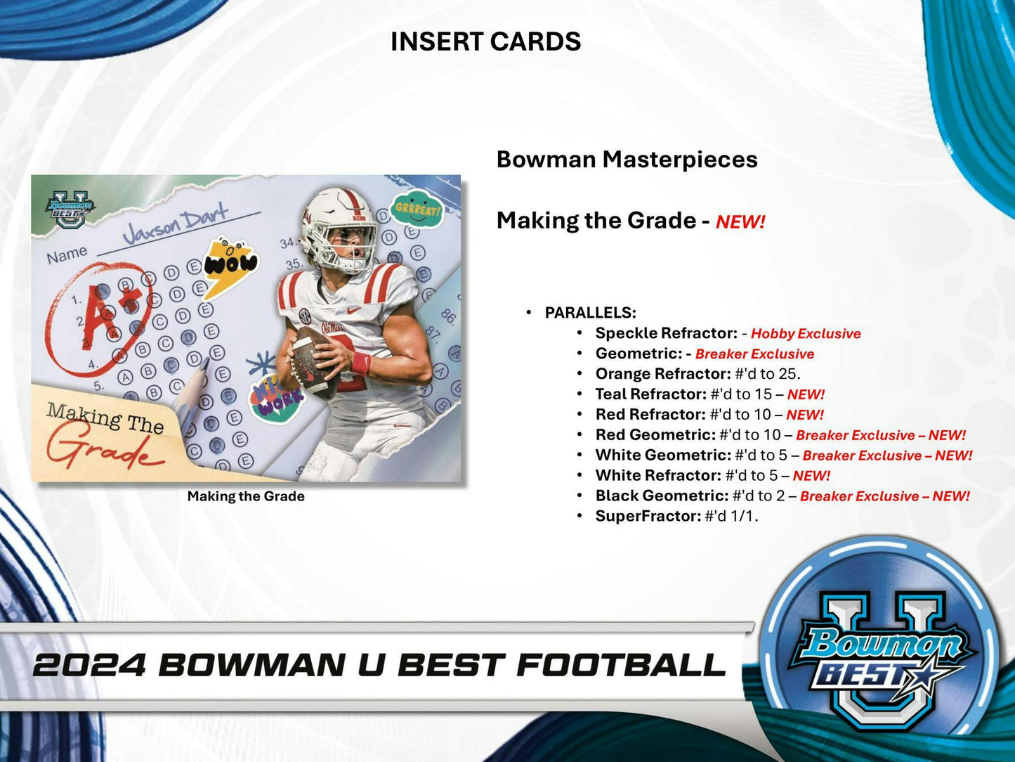 2024 Topps Bowman U Best Football Hobby Box