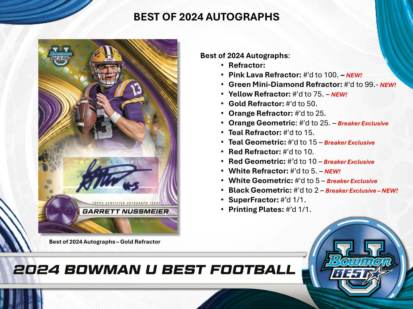 2024 Topps Bowman U Best Football Hobby Box