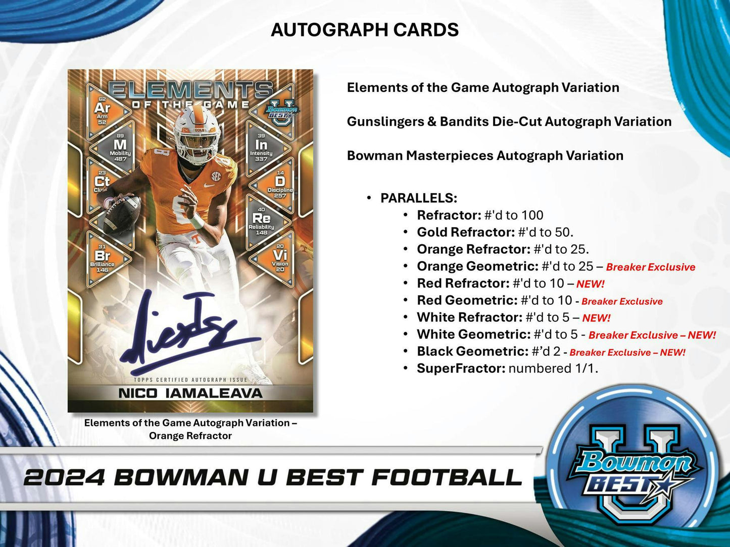 2024 Topps Bowman U Best Football Hobby Box