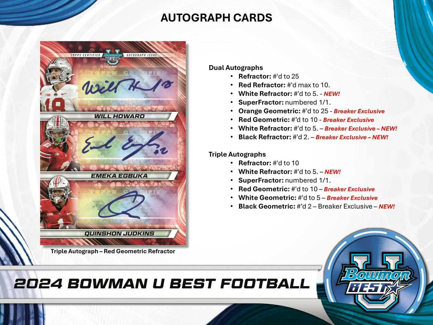 2024 Topps Bowman U Best Football Hobby Box