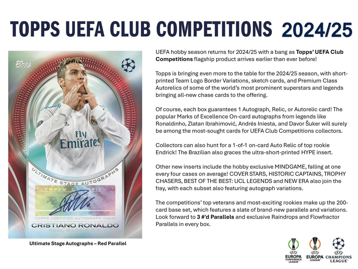 2024-25 Topps Flagship Edition UEFA Club Competitions Hobby Box